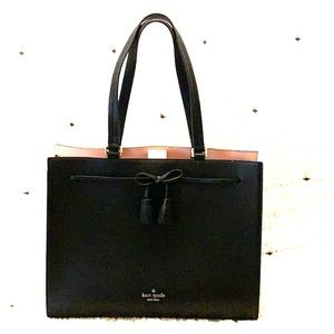 Kate Spade Hayes Street Leather Tote Black